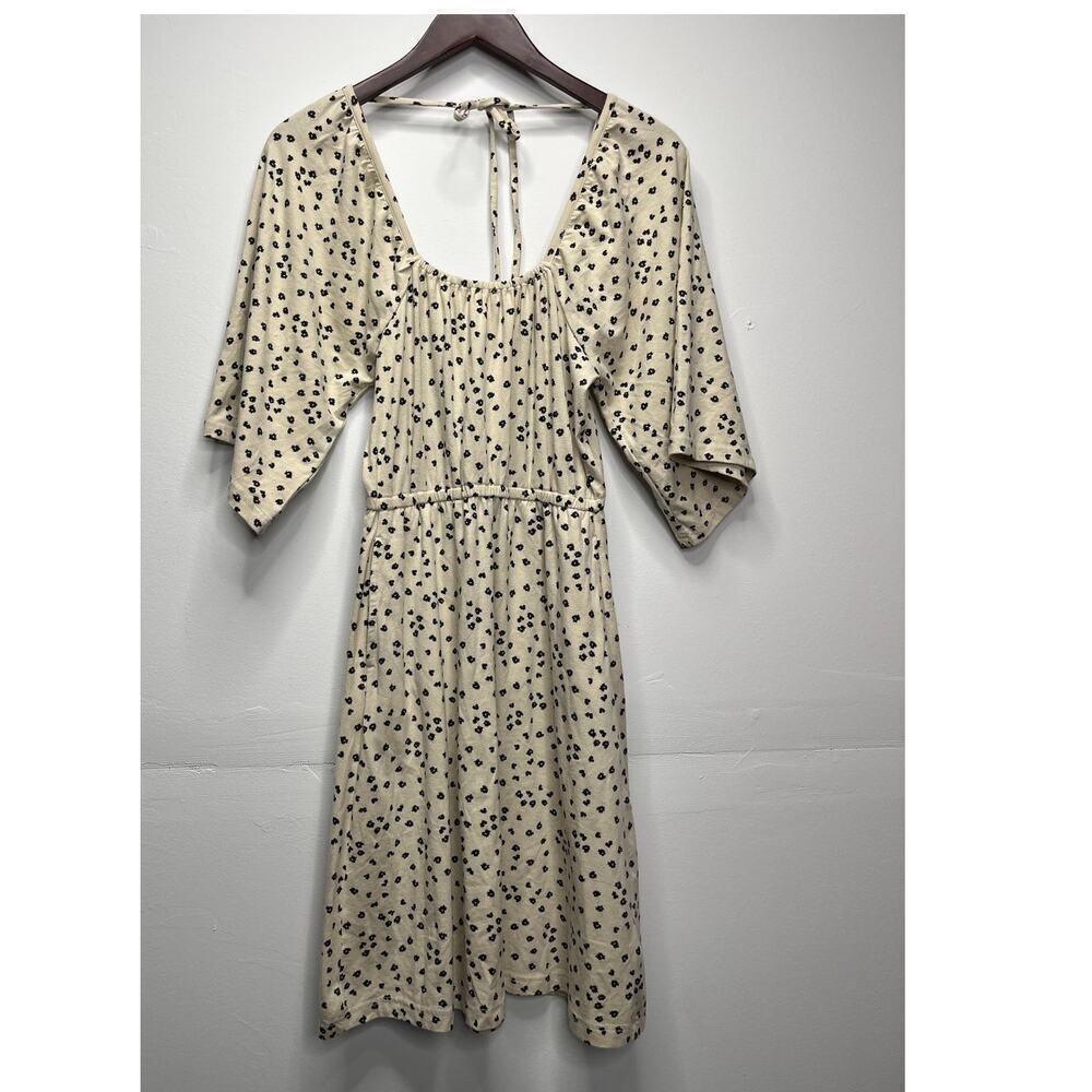 Pact Luxe Jersey Flutter Sleeve Dress / Size-XS